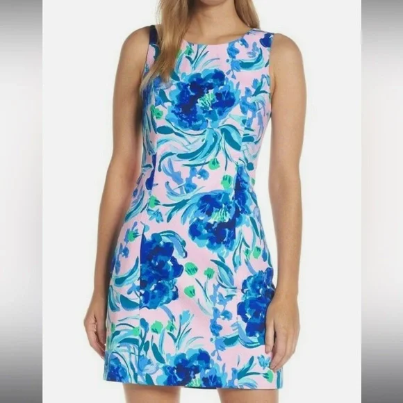 Lilly Pulitzer Mila Stretch Shift Dress - Picture 1 of 13
